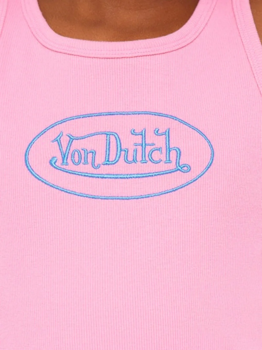 Von Dutch Pink Ribbed Tank! - Picture 1 of 2